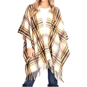 Woolrich Buffalo Check Shawl Poncho